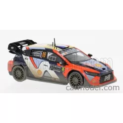   HYUNDAI  i20 N RALLY1 TEAM SHELL MOBIS WRT N 16 3rd RALLY MONTECARLO 2025 ADRIEN FOURMAUX - ALEXANDRE CORIA  2 TONE BLUE ORANGE