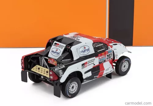 TOYOTA  HILUX GR DKR EVO T1+ TEAM GAZOO RACING N 207 RALLY DAKAR 2022 GINIEL DE VILLIERS - DENNIS MURPHY  WHITE RED BLACK