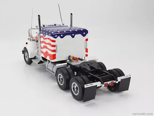 KENWORTH  W900 TRACTOR TRUCK STARS & STRIPES LIVERY 3-ASSI 1989  WHITE BLUE RED