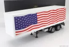 TRAILER  TRAILER FOR TRUCK STARS & STRIPES LIVERY - RIMORCHIO  WHITE BLUE RED