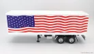 TRAILER  TRAILER FOR TRUCK STARS & STRIPES LIVERY - RIMORCHIO  WHITE BLUE RED