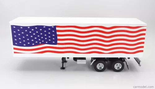 TRAILER  TRAILER FOR TRUCK STARS & STRIPES LIVERY - RIMORCHIO  WHITE BLUE RED