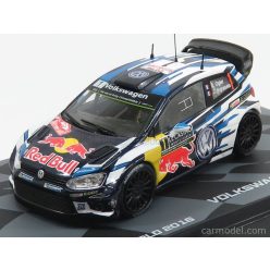   VOLKSWAGEN  POLO WRC TEAM VOLKSWAGEN MOTORSPORT RED BULL N 1 WINNER RALLY MONTECARLO WORLD CHAMPION 2016 S.OGIER - J.INGRASSIA  WHITE BLUE