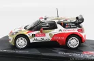 CITROEN  DS3 WRC TOTAL ABU DHABI N 1 WINNER RALLY MONTECARLO 2013 S.LOEB - D.ELENA  RED GOLD WHITE