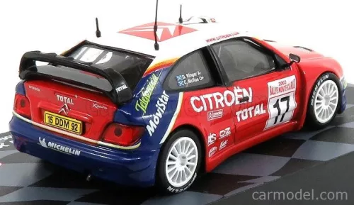 CITROEN  XSARA WRC N 17 RALLY MONTECARLO 2003 C.McRAE - D.RINGER  RED WHITE
