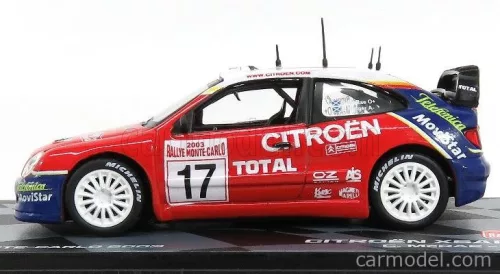 CITROEN  XSARA WRC N 17 RALLY MONTECARLO 2003 C.McRAE - D.RINGER  RED WHITE