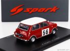 MORRIS  MINI COOPER S N 56 RALLY MONTECARLO 1965 P.HOPKIRK - H.LIDDON  RED WHITE