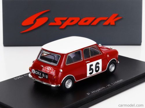 MORRIS  MINI COOPER S N 56 RALLY MONTECARLO 1965 P.HOPKIRK - H.LIDDON  RED WHITE