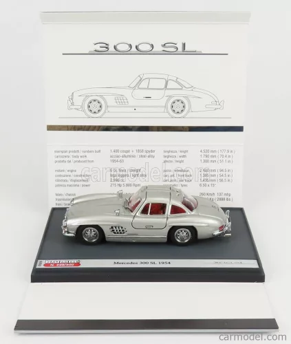 MERCEDES BENZ  300SL COUPE GULLWING (W198) 1954  SILVER