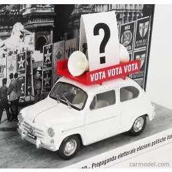   FIAT  600D 1963 - PROPAGANDA ELETTORALE ELEZIONI ITALIA VOTA - VOTA - VOTA