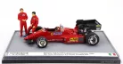FERRARI  F1 126C4 N 0 PRESENTAZIONE FIORANO SEASON 1984 WITH MICHELE ALBORETO AND RENE ARNOUX DRIVER FIGURES  RED BLACK