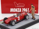 FERRARI  F1  DIORAMA 156 N 2 WORLD CHAMPION WINNER ITALY MONZA GP WITH FIGURES 1961 PHIL HILL  RED