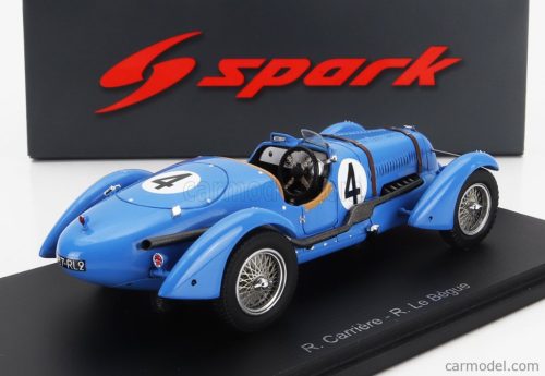 TALBOT  T150C 4.0L SPIDER TEAM LIGI CHINETTI N 4 24h LE MANS 1938 RENE CARRIERE - RENE LE BEGUE  BLUE