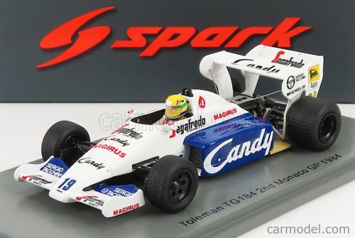 TOLEMAN  F1  TG184 HART TURBO N 19 2nd MONACO GP 1984 AYRTON SENNA