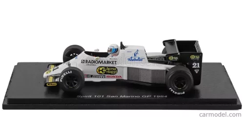 SPIRIT  F1  101 N 21 DAN MARINO GP 1984 MAURO BALDI  WHITE BLACK