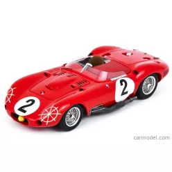   MASERATI  450S 4.5L V8 TEAM OFFICINE ALFIERI MASERATI N 2 24h LE MANS 1957 JEAN BEHRA - ANDRE SIMON  RED