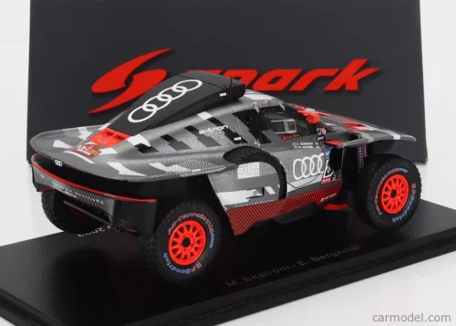 AUDI  Q E-TRON RS TEAM AUDI SPORT N 211 RALLY DAKAR 2023 MATTIAS EKSTROM - EMIL BERGKVIST  GREY SILVER BLACK