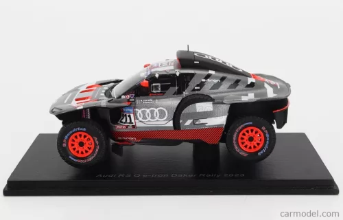 AUDI  Q E-TRON RS TEAM AUDI SPORT N 211 RALLY DAKAR 2023 MATTIAS EKSTROM - EMIL BERGKVIST  GREY SILVER BLACK