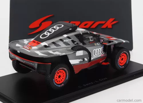 AUDI  Q E-TRON RS TEAM AUDI SPORT N 207 RALLY DAKAR 2023 CARLOS SAINZ - LUCAS CRUZ  GREY SILVER BLACK