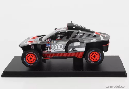 AUDI  Q E-TRON RS TEAM AUDI SPORT N 207 RALLY DAKAR 2023 CARLOS SAINZ - LUCAS CRUZ  GREY SILVER BLACK