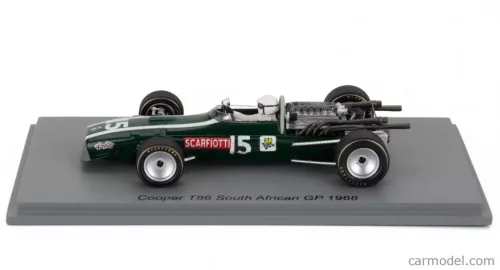 COOPER  F1  T86 N 15 SOUTH AFRICA GP 1968 LUDOVICO SCARFIOTTI  GREEN WHITE