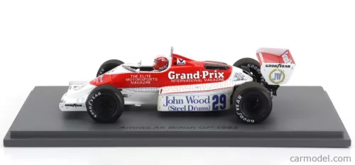 ARROWS  F1  A6 N 29 ENGLISH GP 1983 MARC SURER  WHITE RED