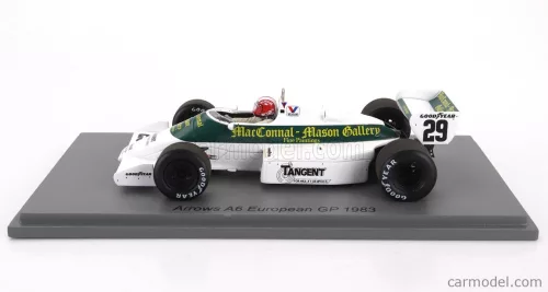 ARROWS  F1  A6 N 29 EUROPEAN GP 1983 M.SURER  WHITE GREEN