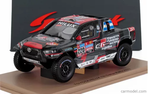 TOYOTA  HILUX PICK-UP TEAM OVERDRIVE TOYOTA N 220 7th RALLY DAKAR 2023 JUAN CRUZ YACOPINI - DANIEL OLIVERAS CARRERAS  BLACK RED