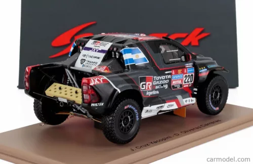 TOYOTA  HILUX PICK-UP TEAM OVERDRIVE TOYOTA N 220 7th RALLY DAKAR 2023 JUAN CRUZ YACOPINI - DANIEL OLIVERAS CARRERAS  BLACK RED