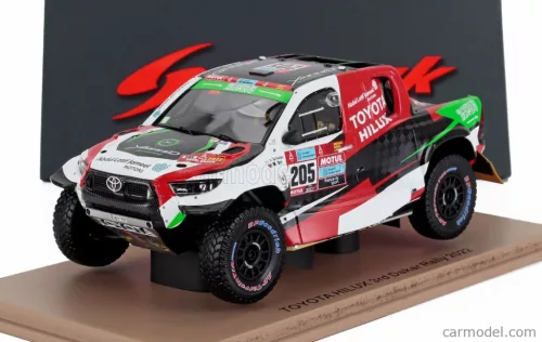 TOYOTA  HILUX PICK-UP TEAM OVERDRIVE TOYOTA N 205 3rd RALLY DAKAR 2022 YAZEED AL-RAJHI - MICHAEL ORR  RED WHITE BLACK