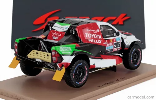 TOYOTA  HILUX PICK-UP TEAM OVERDRIVE TOYOTA N 205 3rd RALLY DAKAR 2022 YAZEED AL-RAJHI - MICHAEL ORR  RED WHITE BLACK