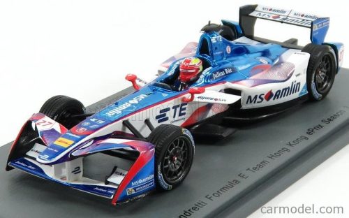 ANDRETTI  FORMULA-E ATEC-02 TEAM ANDRETTI N 27 HONG KONG GP 2016-2017 R.FRIJNS  LIGHT BLUE WHITE