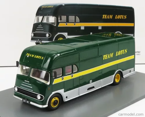 BEDFORD  TRUCK TEAM LOTUS CAR TRANSPORTER 1961  GREEN YELLOW SILVER