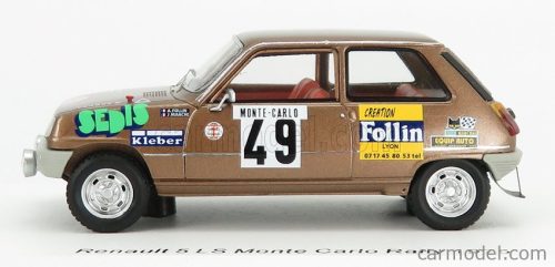 RENAULT  R5 LS N 49 RALLY MONTECARLO 1975 A.FOLLIN - P.BERTRAND