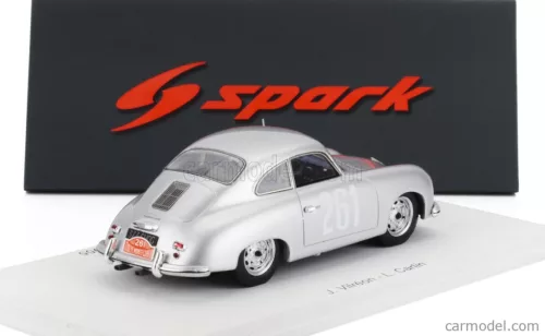 PORSCHE  356 COUPE N 261 RALLY MONTECARLO 1955 JEAN VILREON - LEON CARLIN  SILVER