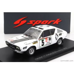   RENAULT  R17 N 5 RALLY BANDAMA 1973 J.F.PIOT - F.JAUBER  WHITE BLACK