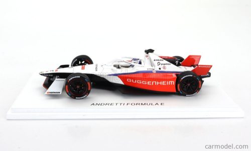 PORSCHE  FORMULA-E 99X ELCTRIC TEAM ANDRETTI N 1 SEASON 2023-2024 JAKE DENNIS  WHITE RED BLACK