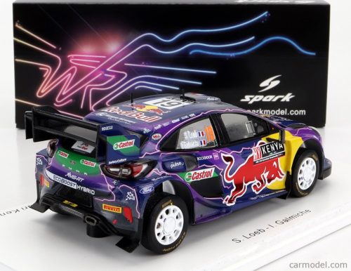 FORD ENGLAND  PUMA RALLY1 RED BULL TEAM FORD WORLD RALLY M-SPORT N 19 RALLY SAFARI KENYA 2022 S.LOEB - I.GALMICHE  PURPLE BLACK BLUE