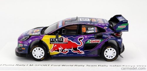 FORD ENGLAND  PUMA RALLY1 RED BULL TEAM FORD WORLD RALLY M-SPORT N 19 RALLY SAFARI KENYA 2022 S.LOEB - I.GALMICHE  PURPLE BLACK BLUE