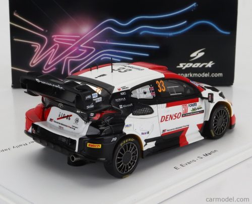 TOYOTA  YARIS GR HYBRID RALLY1 TEAM TOYOTA GAZOO RACING WRT N 33 WINNER RALLY JAPAN 2023 ELFYN EVANS - SCOTT MARTIN  WHITE RED BLACK