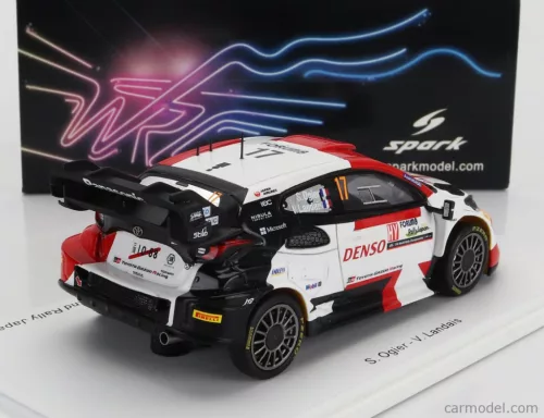 TOYOTA  YARIS GR HYBRID RALLY1 TEAM TOYOTA GAZOO RACING WRT N 17 2nd RALLY JAPAN 2023 SEBASTIAN OGIER - VINCENT LANDAIS  WHITE RED BLACK