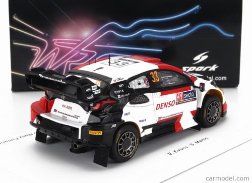 TOYOTA  YARIS GR HYBRID RALLY1 TEAM TOYOTA GAZOO RACING WRT N 33 WINNER RALLY FINLAND 2023 ELFYN EVANS - SCOTT MARTIN  WHITE RED BLACK