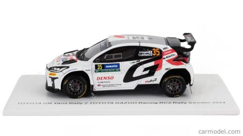 TOYOTA  YARIS GR RALLY2 TEAM TOYOTA GAZOO RACING N 35 RC2 RALLY SWEDEN 2024 HIKARU KOGURE - TOPI MATIAS LUHTINEN  WHITE