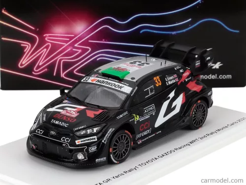 TOYOTA  YARIS GR RALLY1 TEAM GAZOO RACING WRT N 33 2nd RALLY MONTECARLO 2025 ELFYN EVANS - SCOTT MARTIN  BLACK