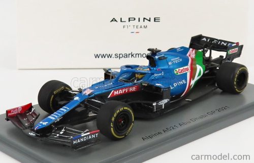 RENAULT  F1  A521 RENAULT E-TECH 20B TEAM ALPINE N 14 8th ABU DHABI GP 2021 FERNANDO ALONSO