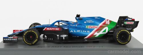 RENAULT  F1  A521 RENAULT E-TECH 20B TEAM ALPINE N 14 8th ABU DHABI GP 2021 FERNANDO ALONSO