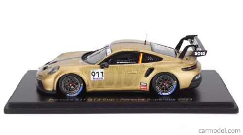 PORSCHE  911 992 GT3 CUP TEAM PORSCHE MOTORSPORT N 911 PORSCHE SUPERCUP SEASON 2023 TIMO GLOCK  GOLD BLACK
