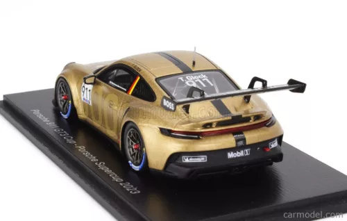 PORSCHE  911 992 GT3 CUP TEAM PORSCHE MOTORSPORT N 911 PORSCHE SUPERCUP SEASON 2023 TIMO GLOCK  GOLD BLACK