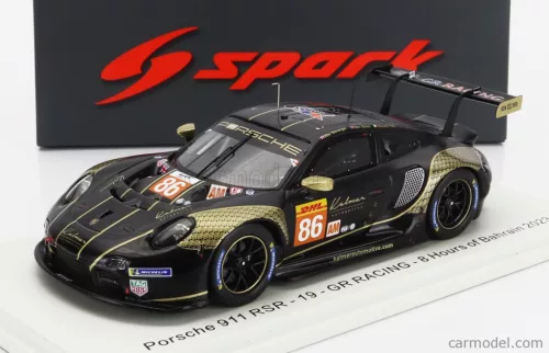 PORSCHE  911 992 RSR-19 TEAM GR RACING N 86 8h BAHARAIN 2023 MICHEAL WAINWRIGHT - RICCARDO PERA - BENJAMIN BARKER  BLACK GOLD