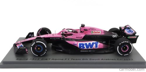 RENAULT  F1  A523 TEAM BWT ALPINE N 31 SEASON 2023 ESTEBAN OCON  PINK BLUE